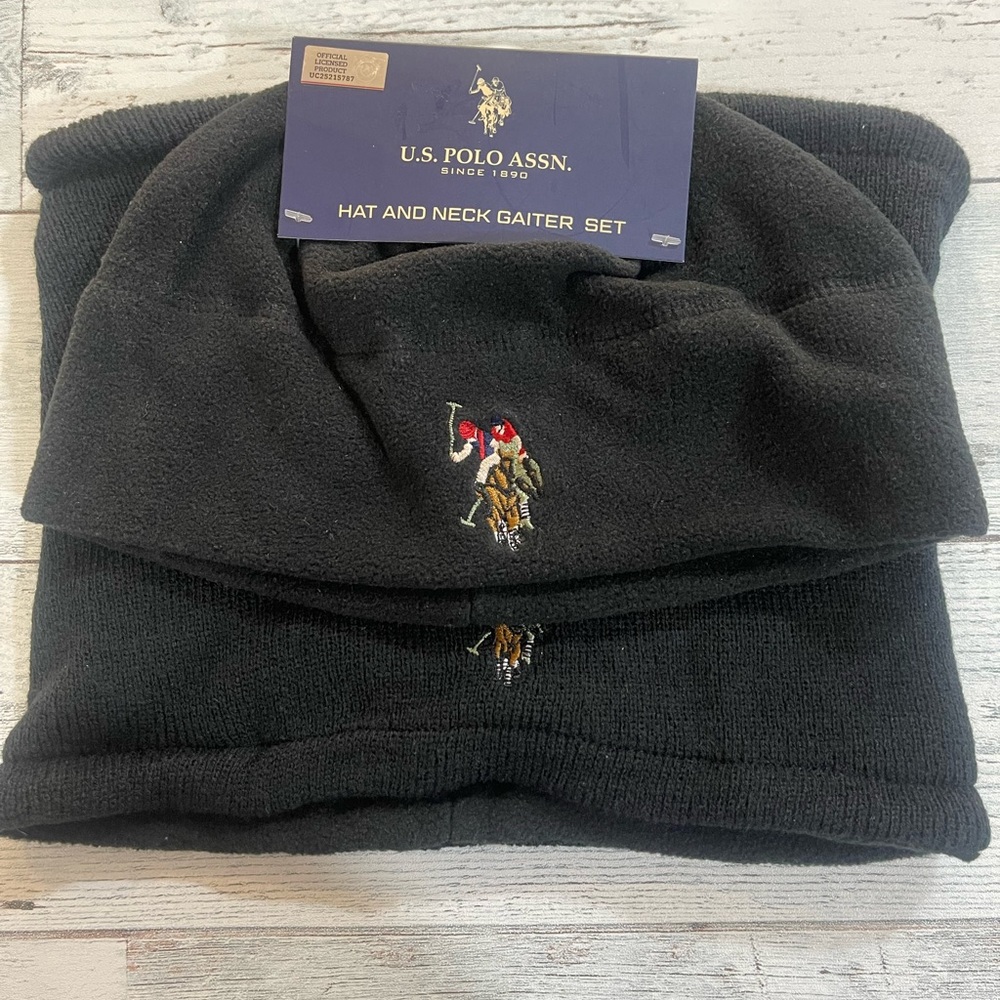 U.S.Polo Assn. Men’s Beanie and Neck Gaiter Set OSFM NEW